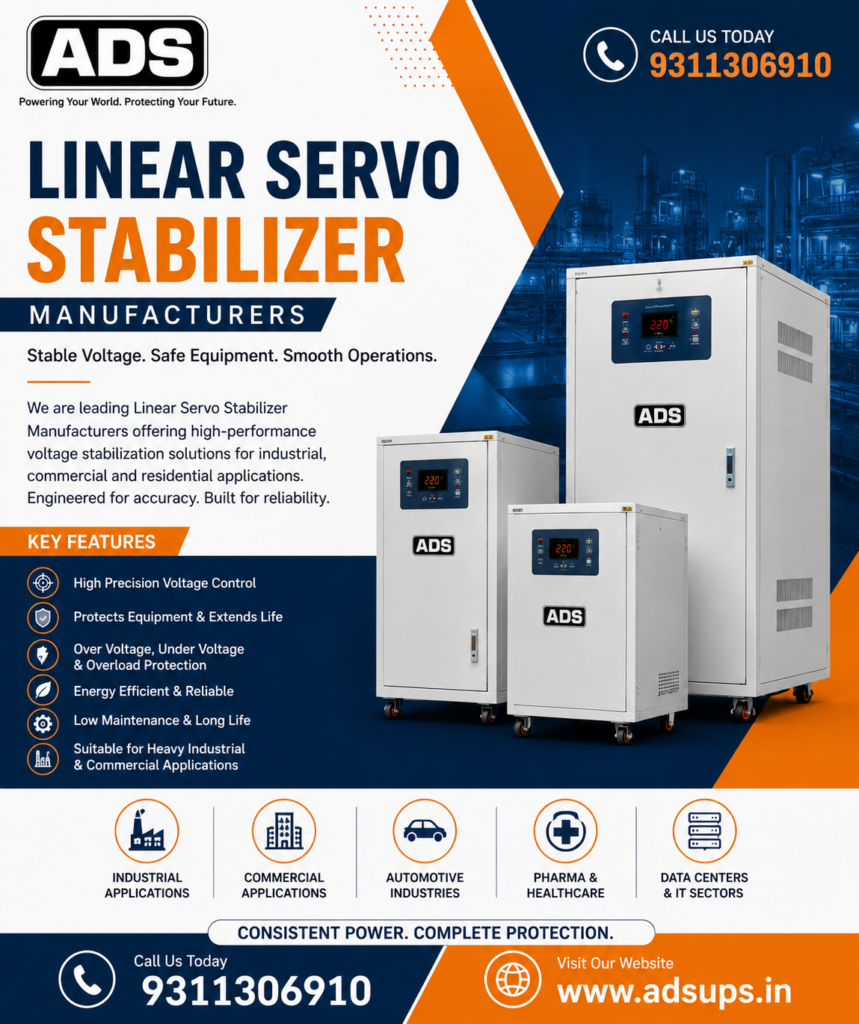 Linear Servo Stabilizer Manufacturers in Ghaziabad
