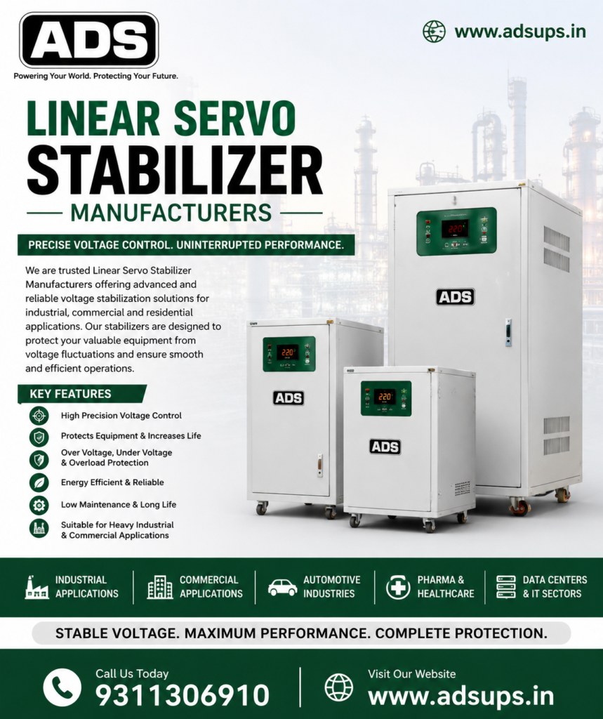 Linear Servo Stabilizer Manufacturers in IMT Manesar