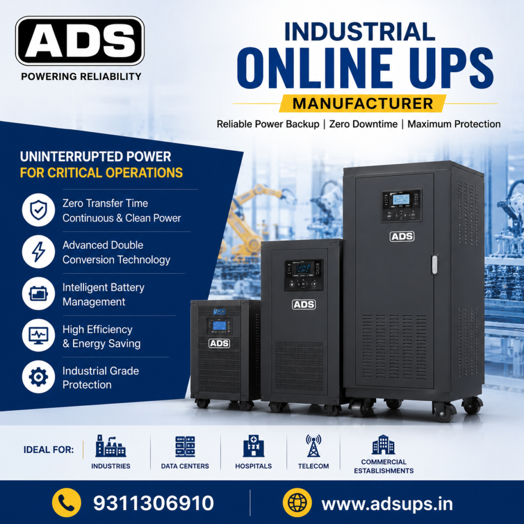 Industrial Online UPS Manufacturer in Delhi