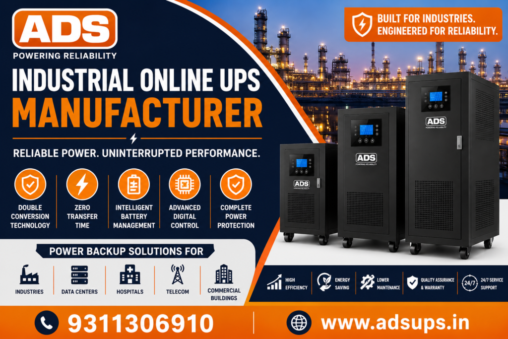 Industrial Online UPS Manufacturer in Ghaziabad