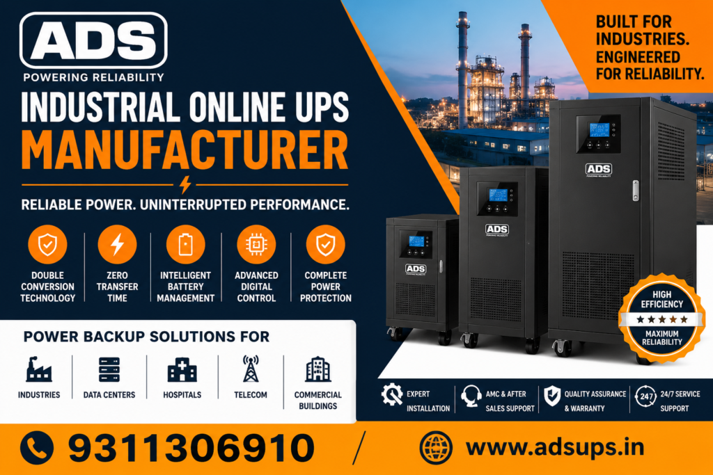 Industrial Online UPS Manufacturer in Greater Noida