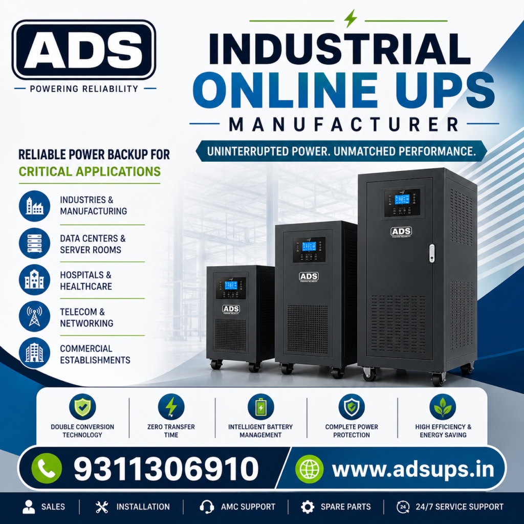 Industrial Online UPS Manufacturer in Noida