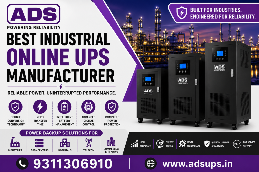 Best Industrial Online UPS Manufacturer in Delhi