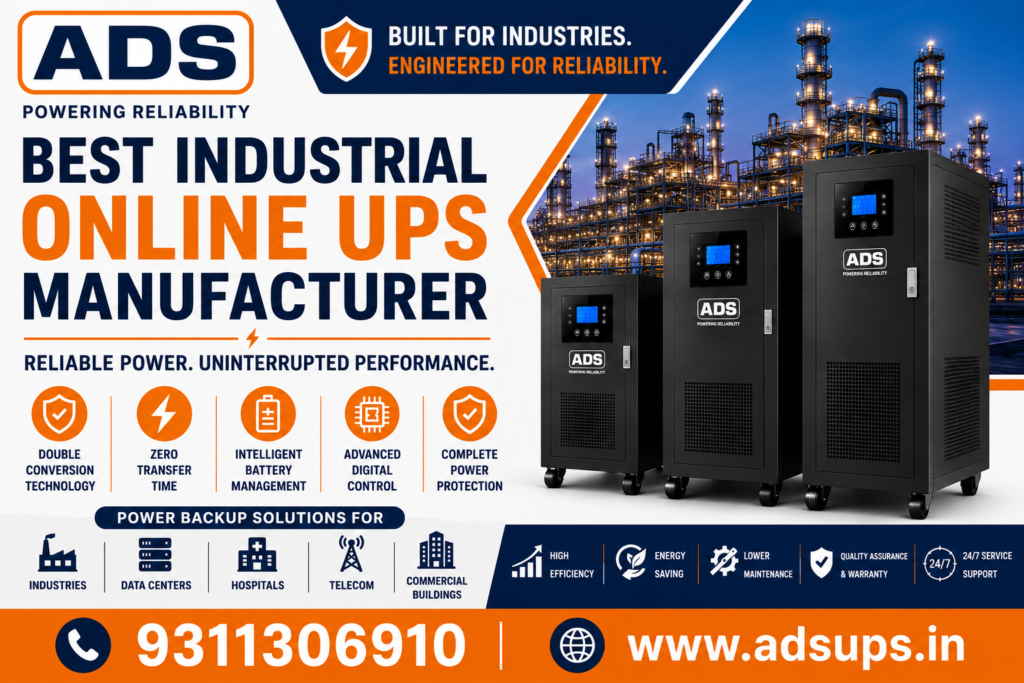 Best Industrial Online UPS Manufacturer in Gurgaon